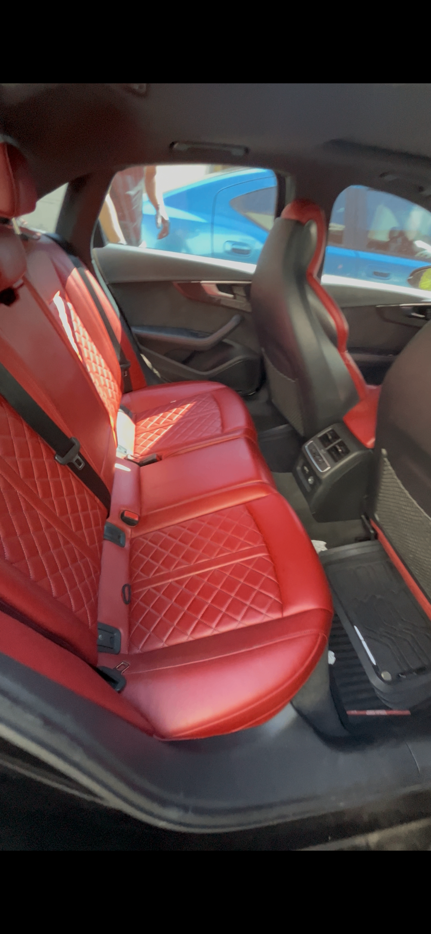 Leather seat cleaning — after