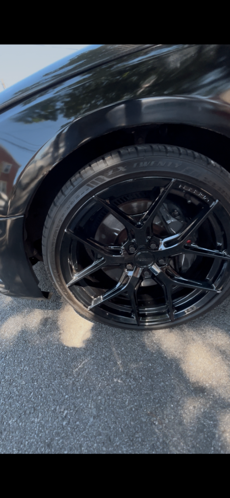 Wheels & tire shine — after