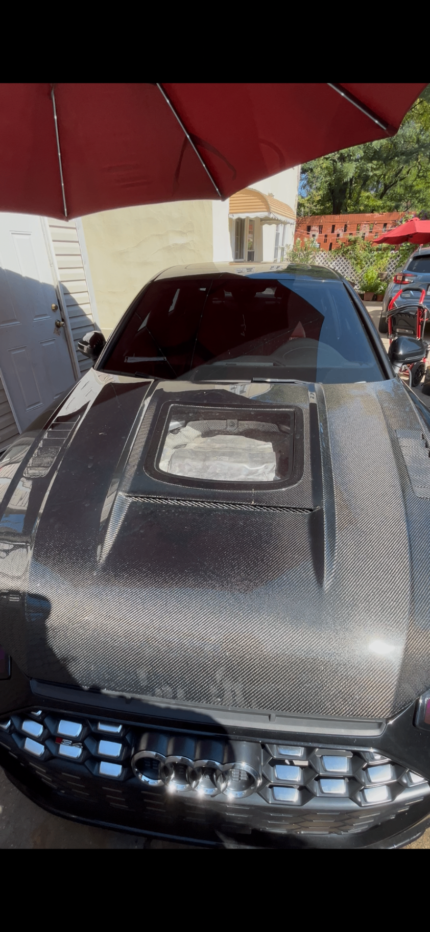 Exterior wash & wax — before