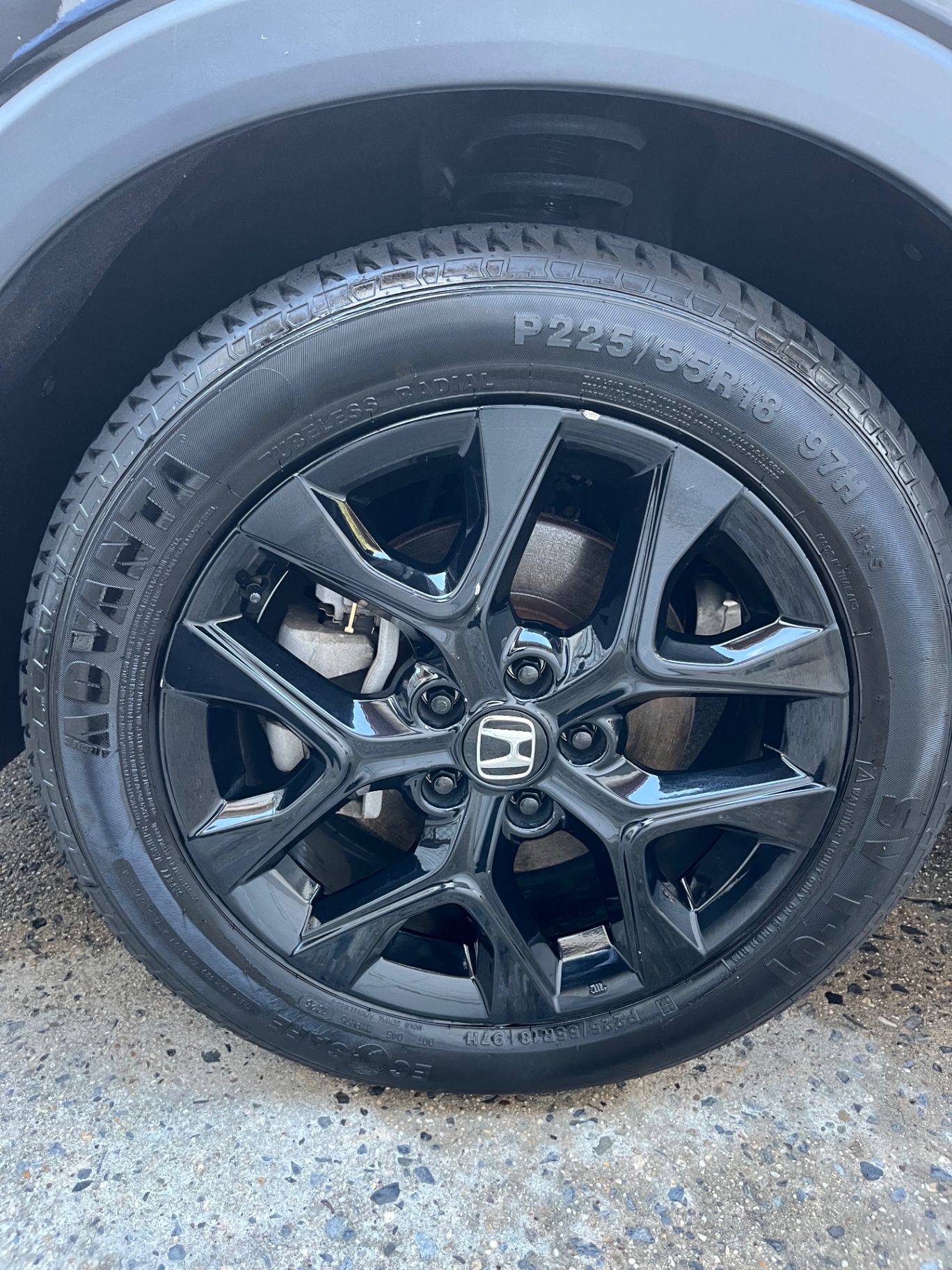 Wheel & tire detail — after